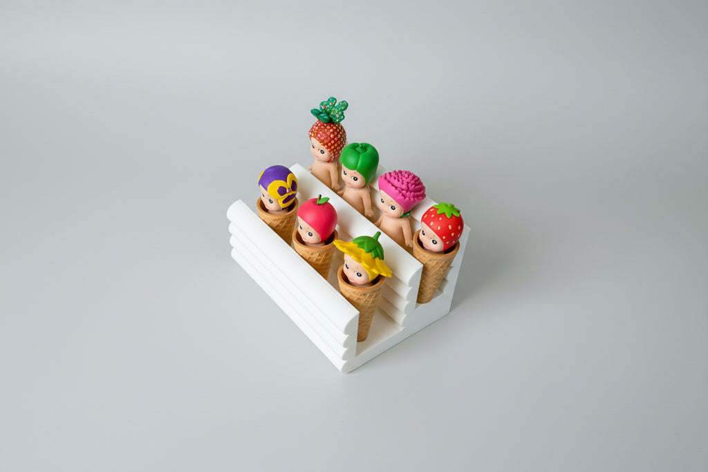 Sonny Angel Tiered Display Stand – Pastel Mini Toy Organizer