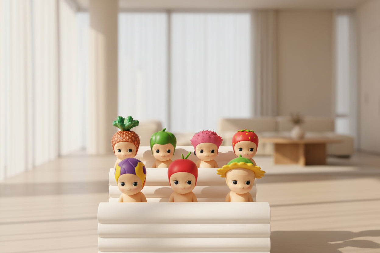 Sonny Angel Tiered Display Stand – Pastel Mini Toy Organizer