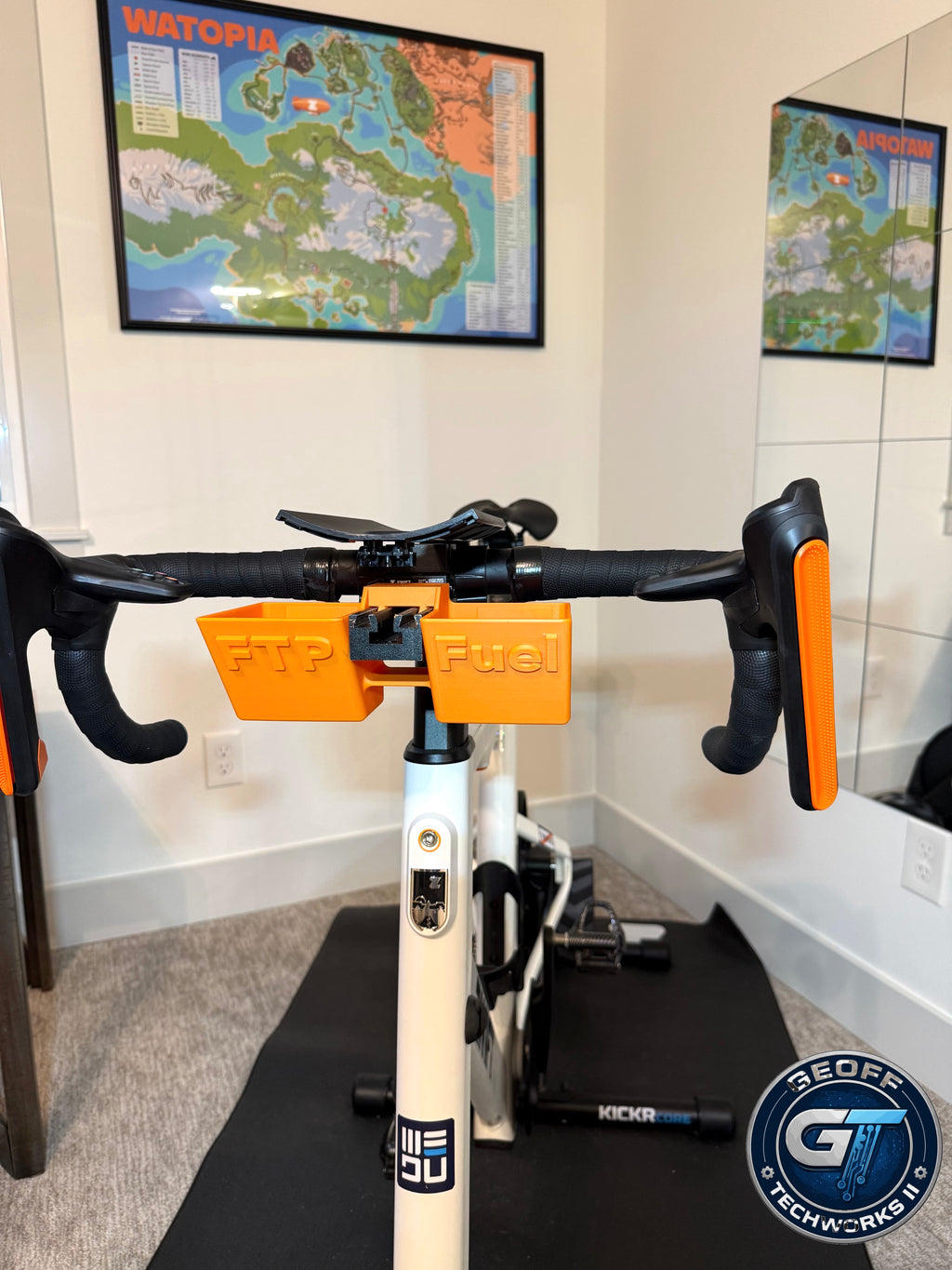 Zwift Ride Handlebar Storage Tray – Remote Snack Holder for Indoor Cycling Organizer